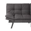 Convertible Memory Foam Futon Couch Bed; Modern Folding Sleeper Sofa-SF267FADGY