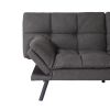 Convertible Memory Foam Futon Couch Bed; Modern Folding Sleeper Sofa-SF267FADGY