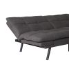 Convertible Memory Foam Futon Couch Bed; Modern Folding Sleeper Sofa-SF267FADGY