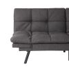 Convertible Memory Foam Futon Couch Bed; Modern Folding Sleeper Sofa-SF267FADGY