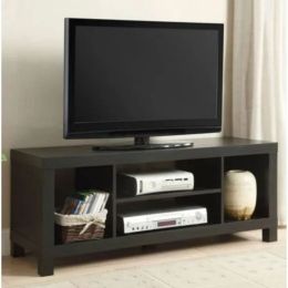 47" TV Stand for TVs up to 42" Espresso; Antique Oak; Black Oak; White (Color: black oak)