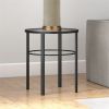 Contemporary Side Table with Glass Top