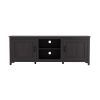 WESOME TV Stand Storage Media Console Entertainment Center; Tradition Black