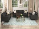 Polyester-blend 3 Pieces Sofa Set; Living Room Set