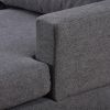 Modern Large Upholstered U-Shape Sectional Sofa;  Extra Wide Chaise Lounge Couch