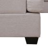 Modern Large Upholstered U-Shape Sectional Sofa;  Extra Wide Chaise Lounge Couch