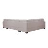 Modern Large Upholstered U-Shape Sectional Sofa;  Extra Wide Chaise Lounge Couch