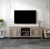 WESOME TV Stand Storage Media Console Entertainment Center; Tradition Black