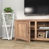 WESOME TV Stand Storage Media Console Entertainment Center; Tradition Black