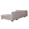 Modern Large Upholstered U-Shape Sectional Sofa;  Extra Wide Chaise Lounge Couch