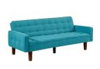 Solid Color Tufetd Sofa Save Space for Living Room