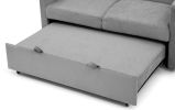 Loveseats Sofa Bed with Pull-out Bed;  Adjsutable Back and Two Arm Pocket