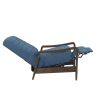 Push Back Recliner with Wooden Arms