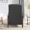 Push Back Recliner with Wooden Arms