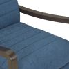 Push Back Recliner with Wooden Arms