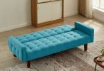 Solid Color Tufetd Sofa Save Space for Living Room