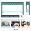 Rustic Entryway Console Table, 60" Long Sofa Table with two Different Size Drawers and Bottom Shelf for Storage