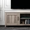 WESOME TV Stand Storage Media Console Entertainment Center; Tradition Black