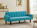 Solid Color Tufetd Sofa Save Space for Living Room